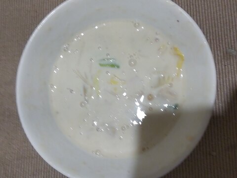 ベーコン白菜豆乳スープ